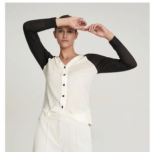 REISS Paloma Fine Jersey Cardigan XS
